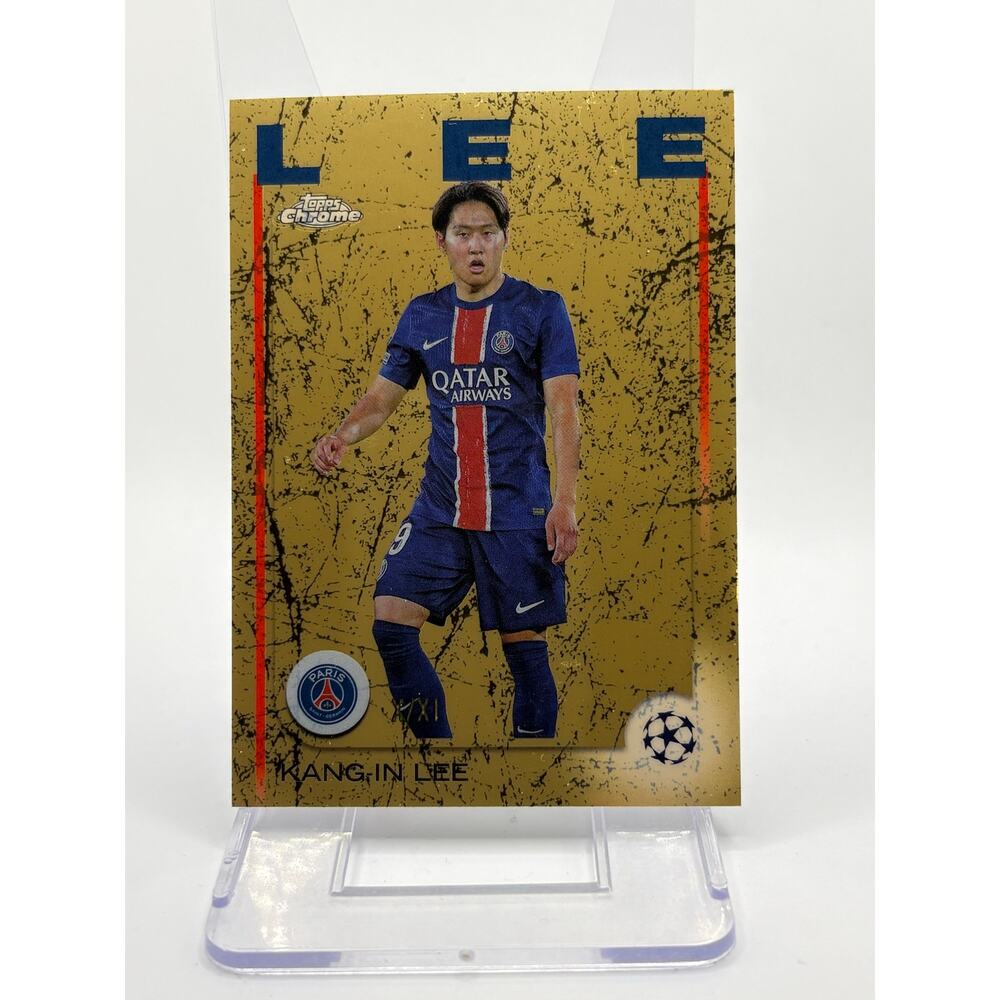 2024-25 Topps Chrome UEFA Kang-In Lee Roman Numeral Refractor X/XI 10/11 SSP PSG